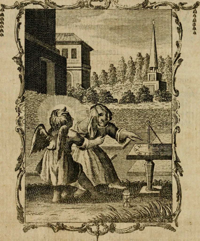 An illustration from Emblems divine and moral ; together with Hieroglyphics of the life of man, 1777, leaf 233