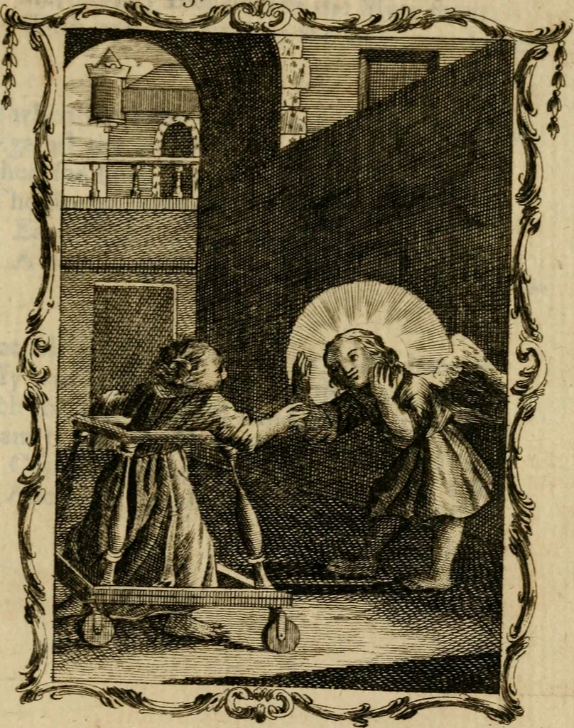 An illustration from Emblems divine and moral ; together with Hieroglyphics of the life of man, 1777, leaf 258