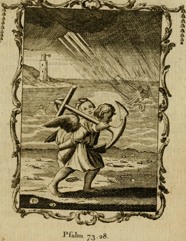An illustration from Emblems divine and moral ; together with Hieroglyphics of the life of man, 1777, leaf 308