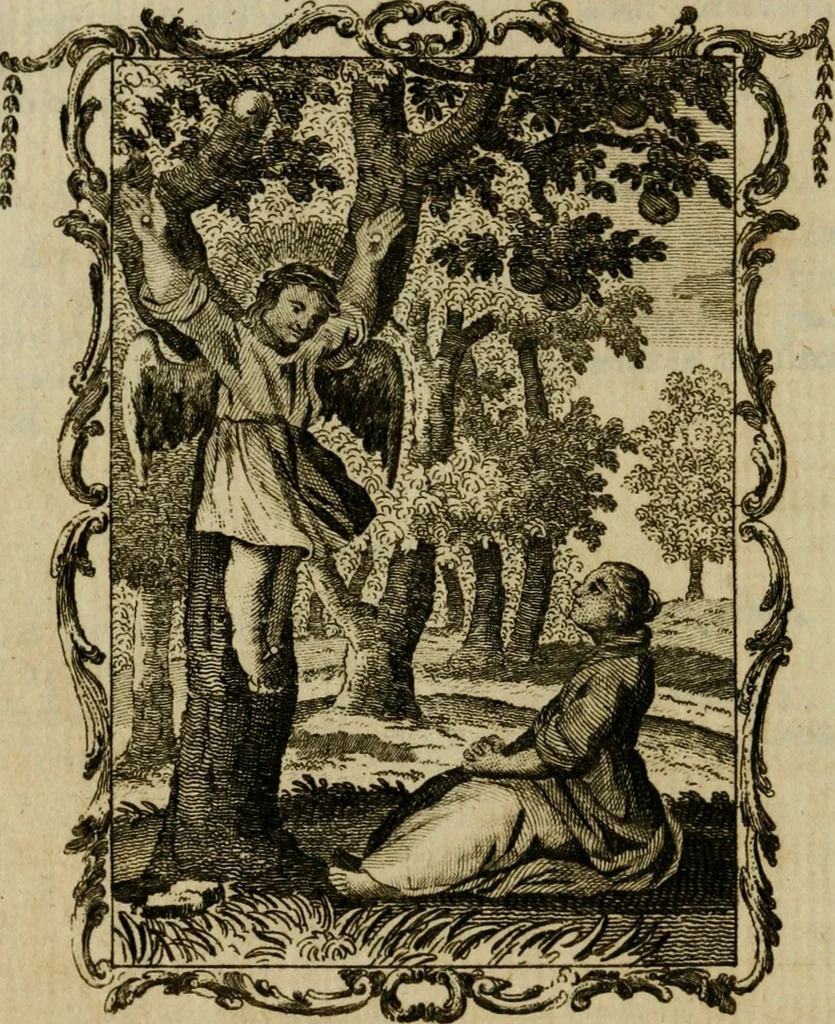 An illustration from Emblems divine and moral ; together with Hieroglyphics of the life of man, 1777, leaf 313