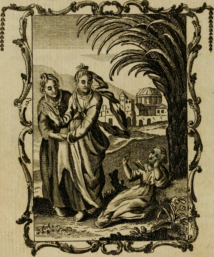 An illustration from Emblems divine and moral ; together with Hieroglyphics of the life of man, 1777, leaf 323