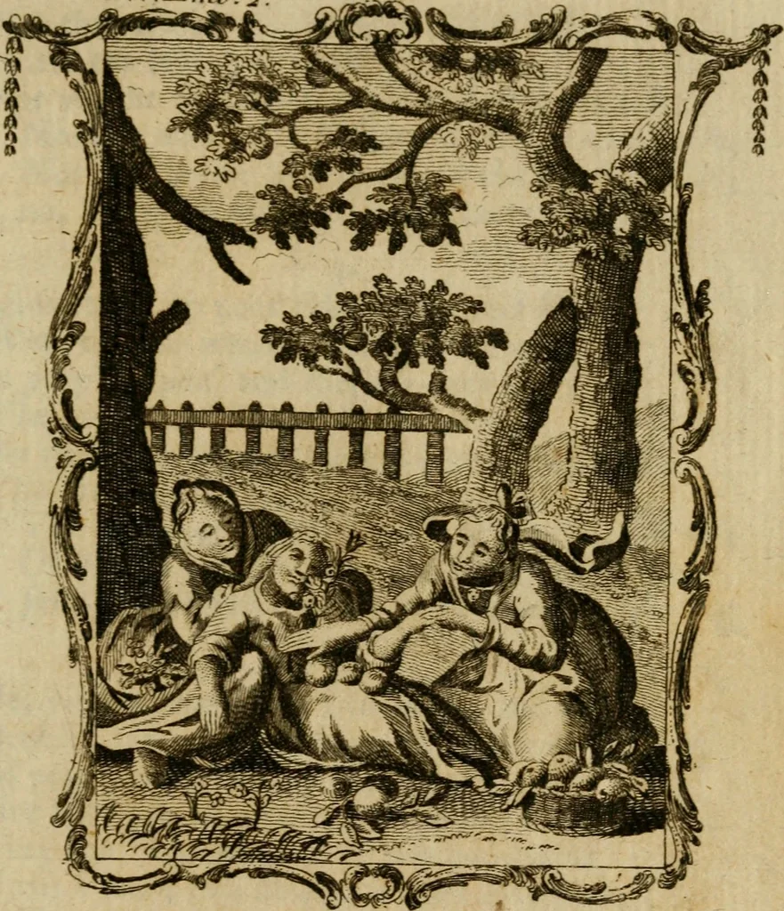 An illustration from Emblems divine and moral ; together with Hieroglyphics of the life of man, 1777, leaf 328