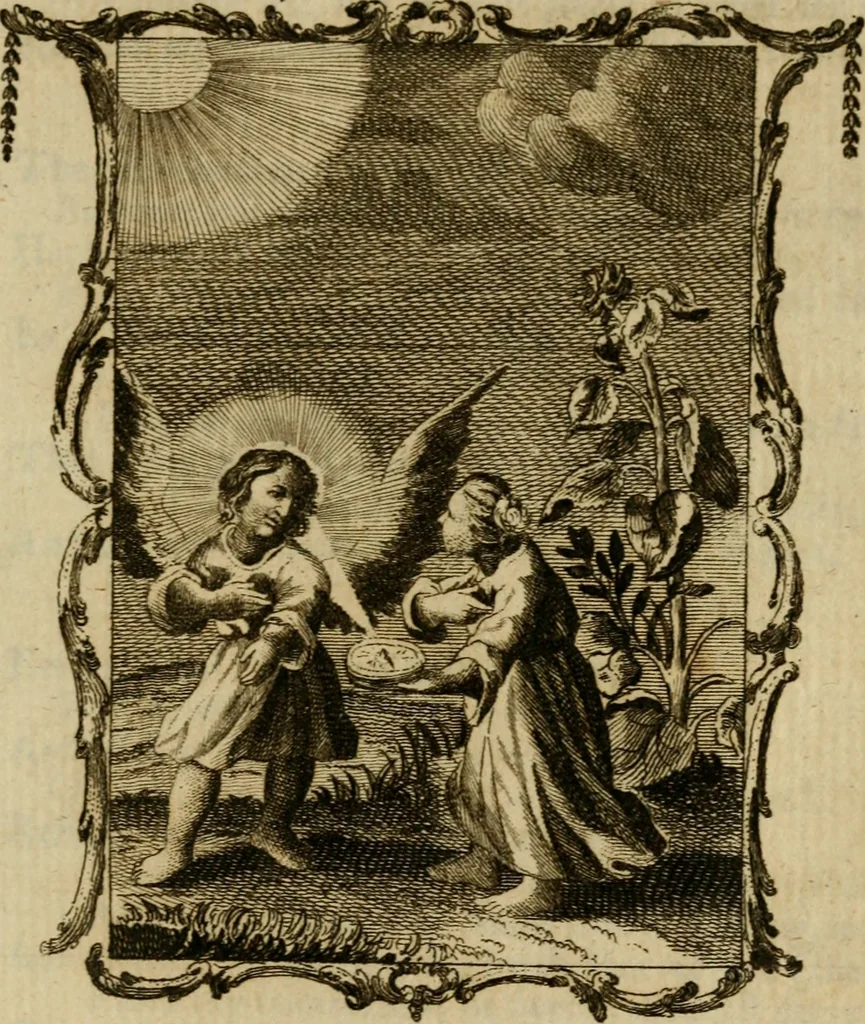 An illustration from Emblems divine and moral ; together with Hieroglyphics of the life of man, 1777, leaf 338