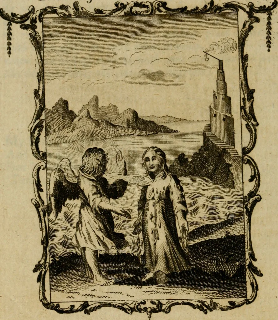 An illustration from Emblems divine and moral ; together with Hieroglyphics of the life of man, 1777, leaf 343