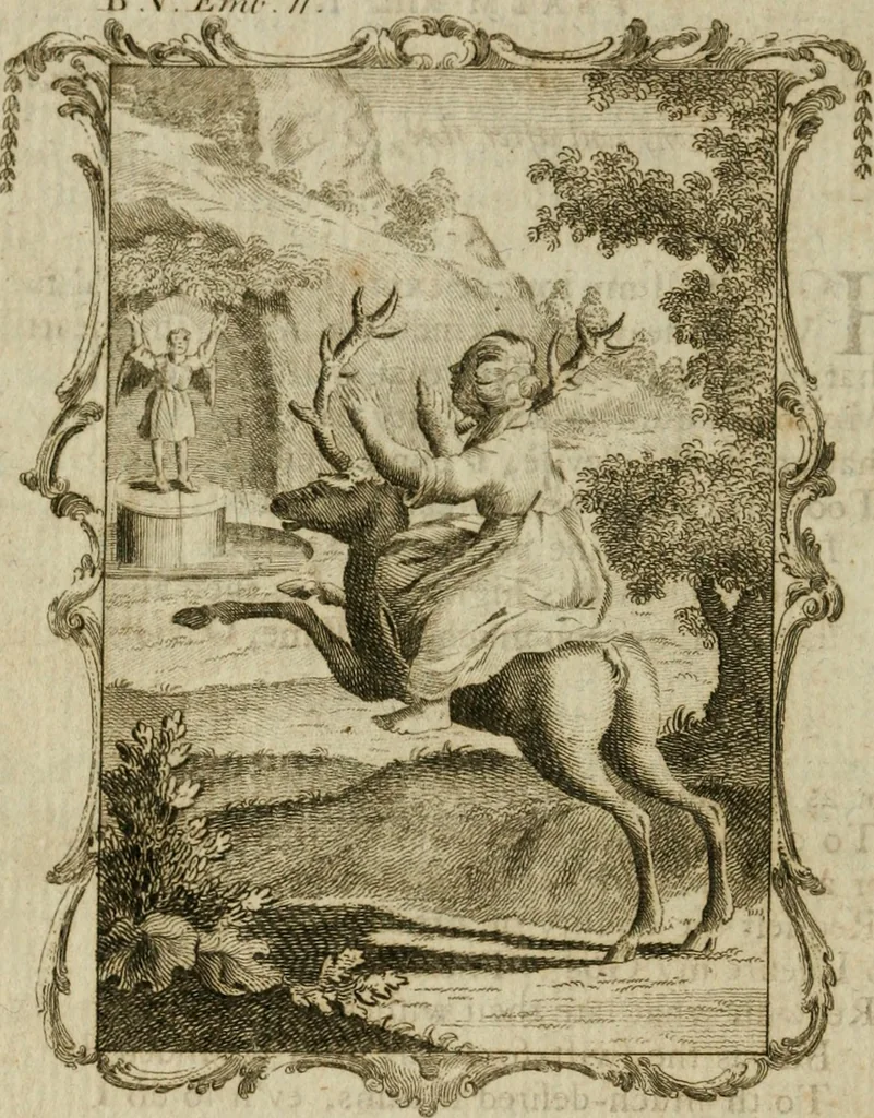 An illustration from Emblems divine and moral ; together with Hieroglyphics of the life of man, 1777, leaf 373