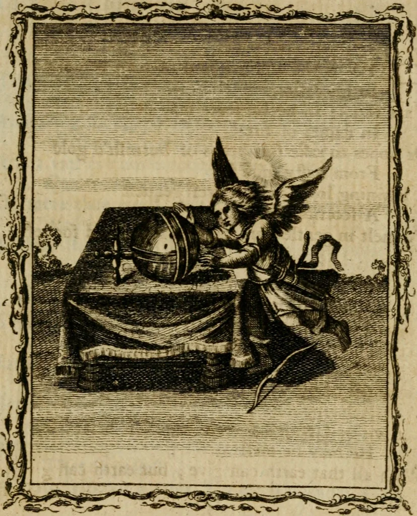 An illustration from Emblems divine and moral ; together with Hieroglyphics of the life of man, 1777, leaf 44