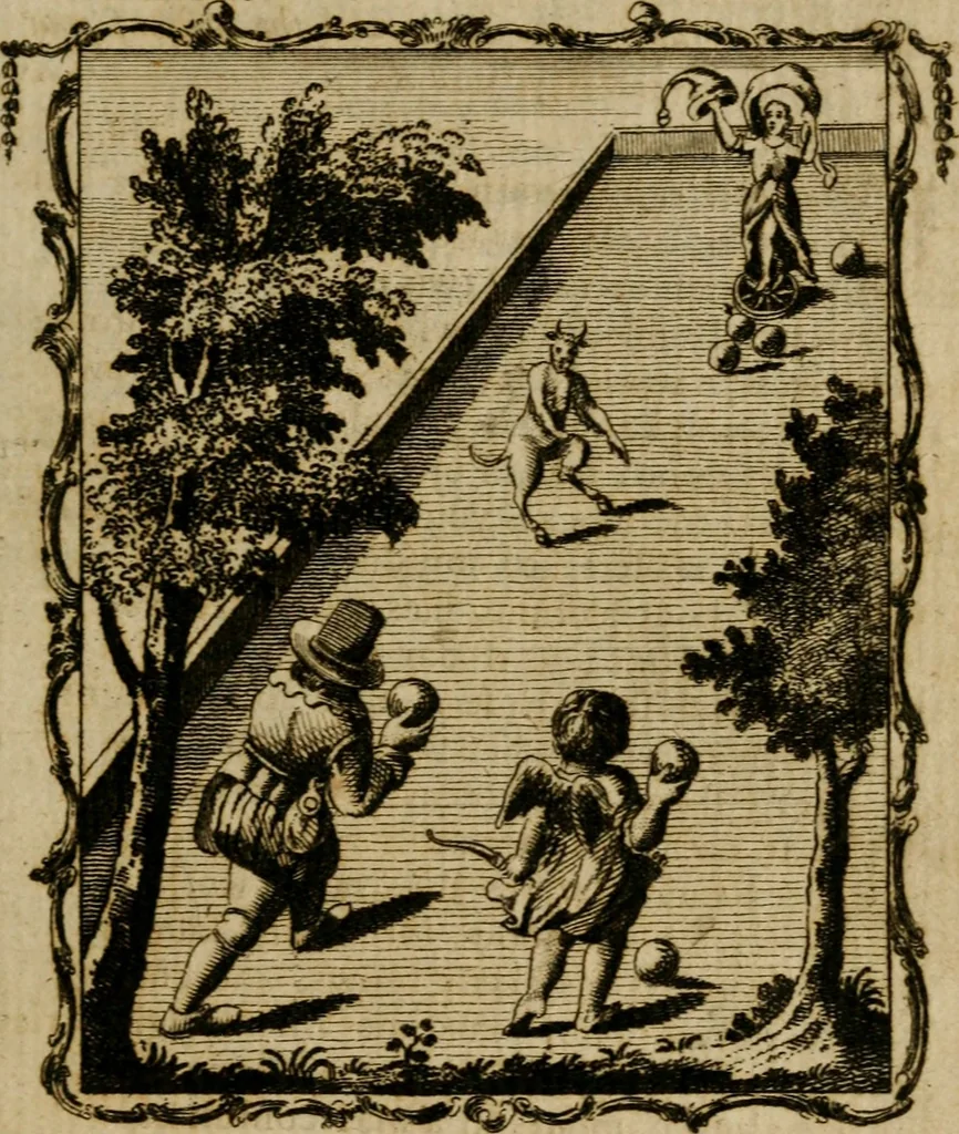 An illustration from Emblems divine and moral ; together with Hieroglyphics of the life of man, 1777, leaf 64