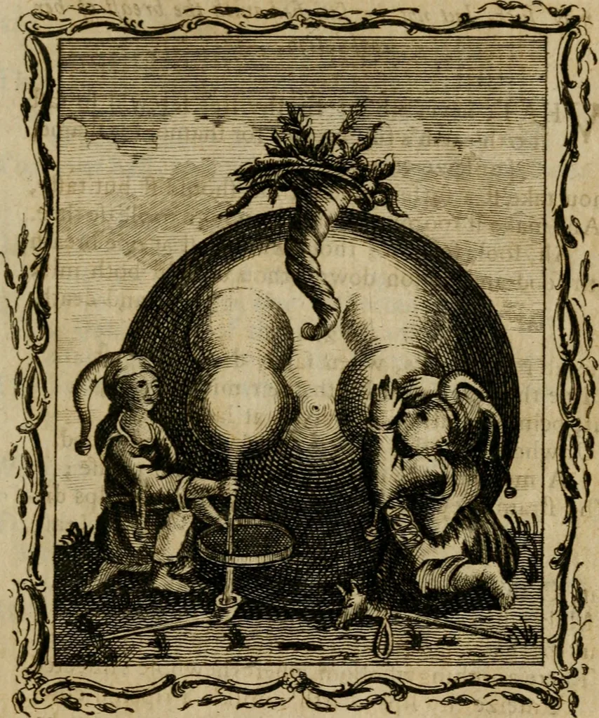 An illustration from Emblems divine and moral ; together with Hieroglyphics of the life of man, 1777, leaf 74