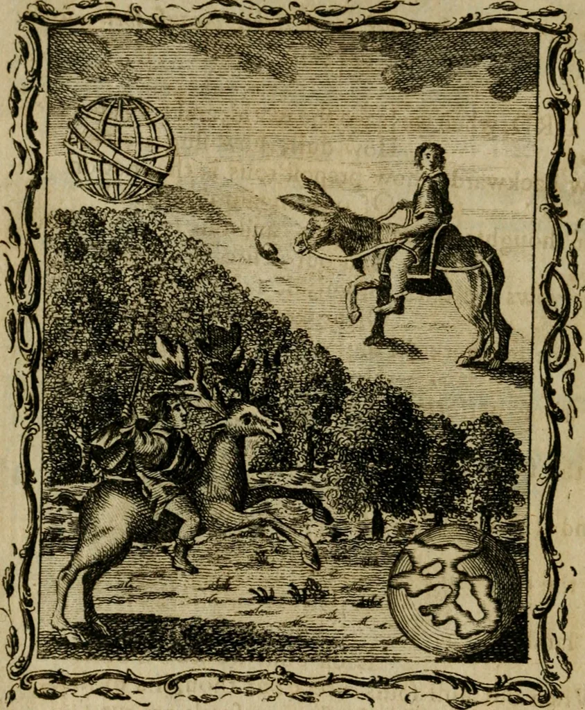 An illustration from Emblems divine and moral ; together with Hieroglyphics of the life of man, 1777, leaf 79