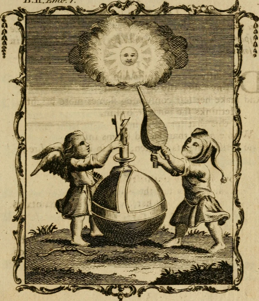 An illustration from Emblems divine and moral ; together with Hieroglyphics of the life of man, 1777, leaf 94