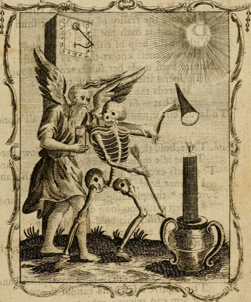 An illustration from Emblems divine and moral ; together with Hieroglyphics of the life of man, 1777, leaf 36