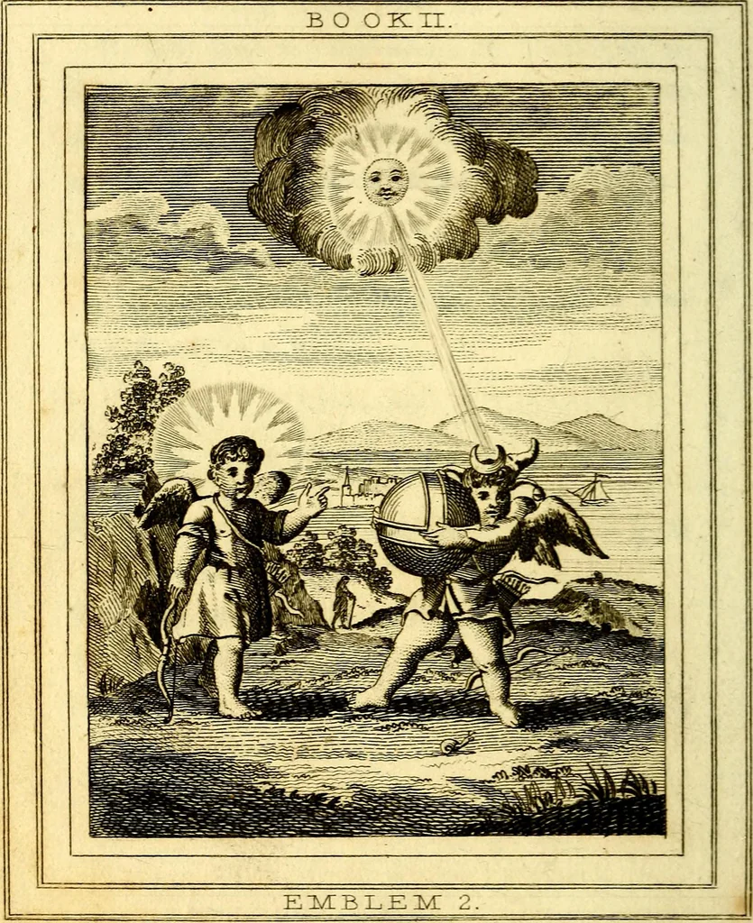 An illustration from Emblems, divine and moral, 1824, leaf 121