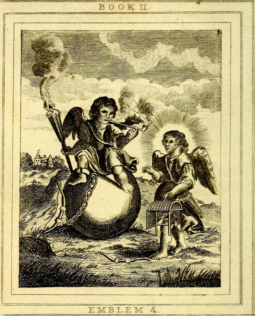 An illustration from Emblems, divine and moral, 1824, leaf 133