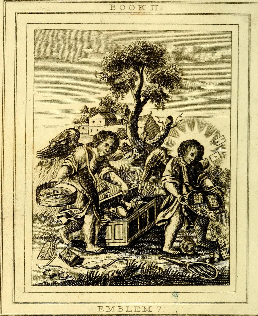 An illustration from Emblems, divine and moral, 1824, leaf 151