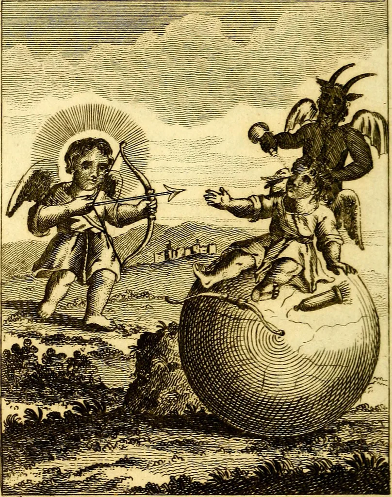 An illustration from Emblems, divine and moral, 1824, leaf 187