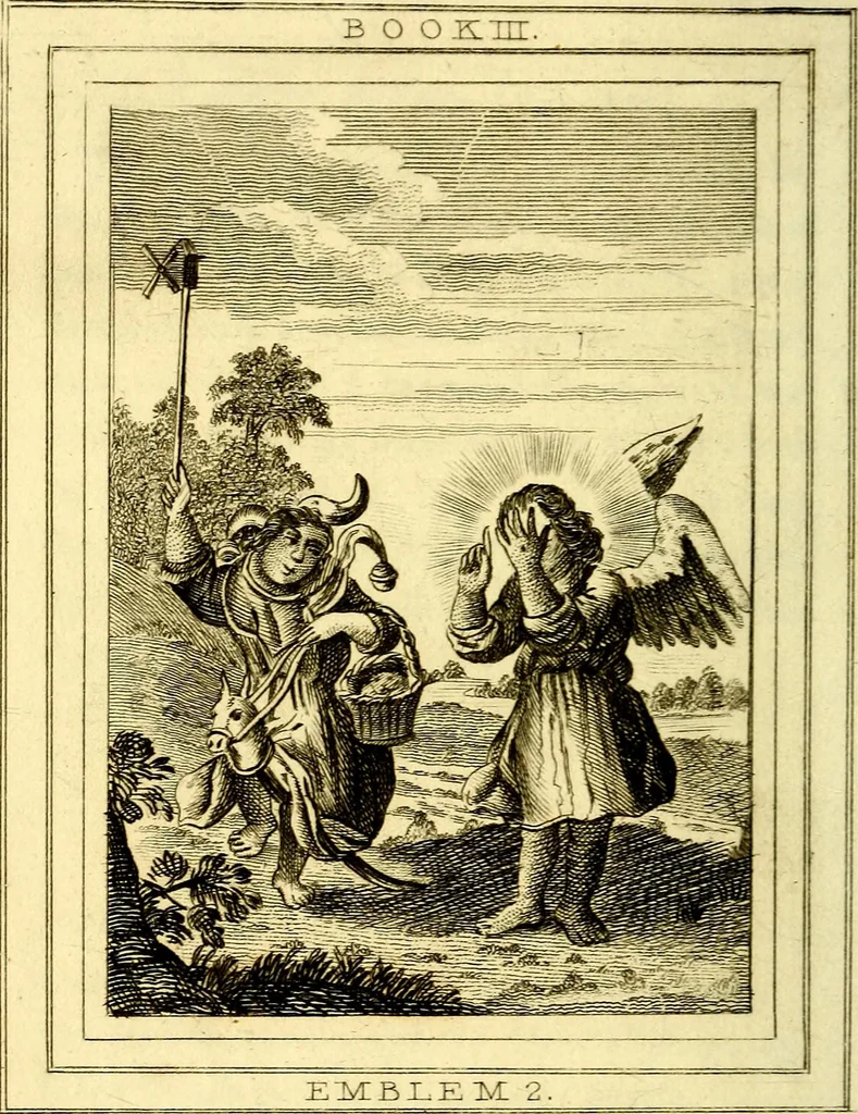 An illustration from Emblems, divine and moral, 1824, leaf 217