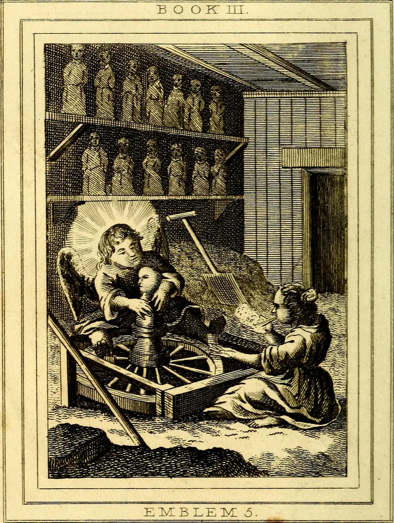 An illustration from Emblems, divine and moral, 1824, leaf 235