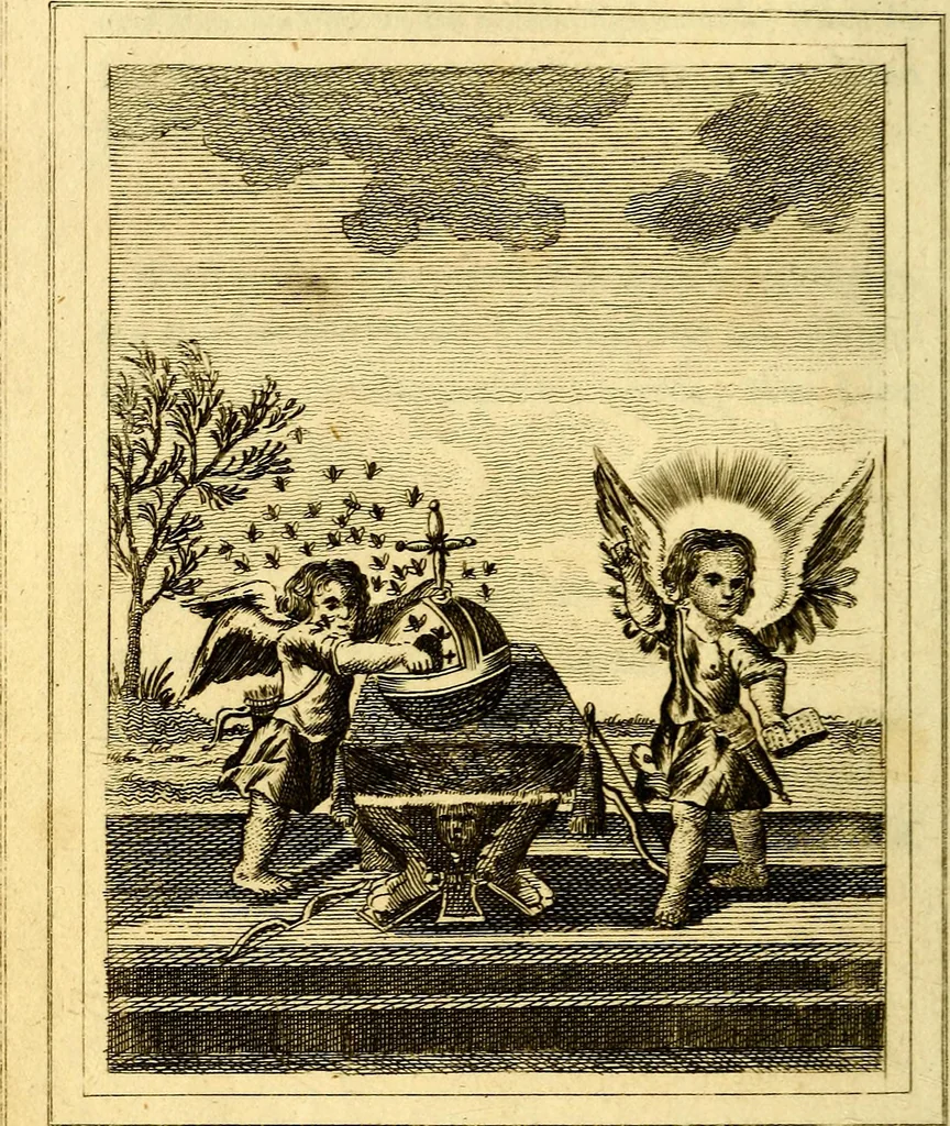 An illustration from Emblems, divine and moral, 1824, leaf 37