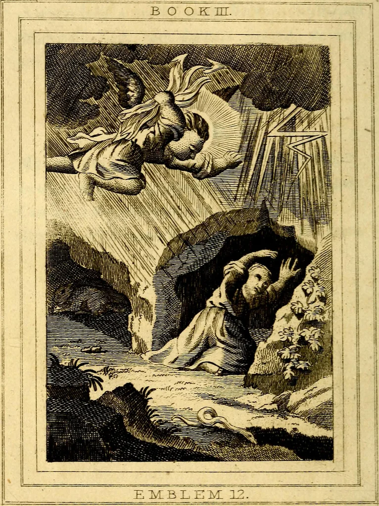An illustration from Emblems, divine and moral, 1824, leaf 35