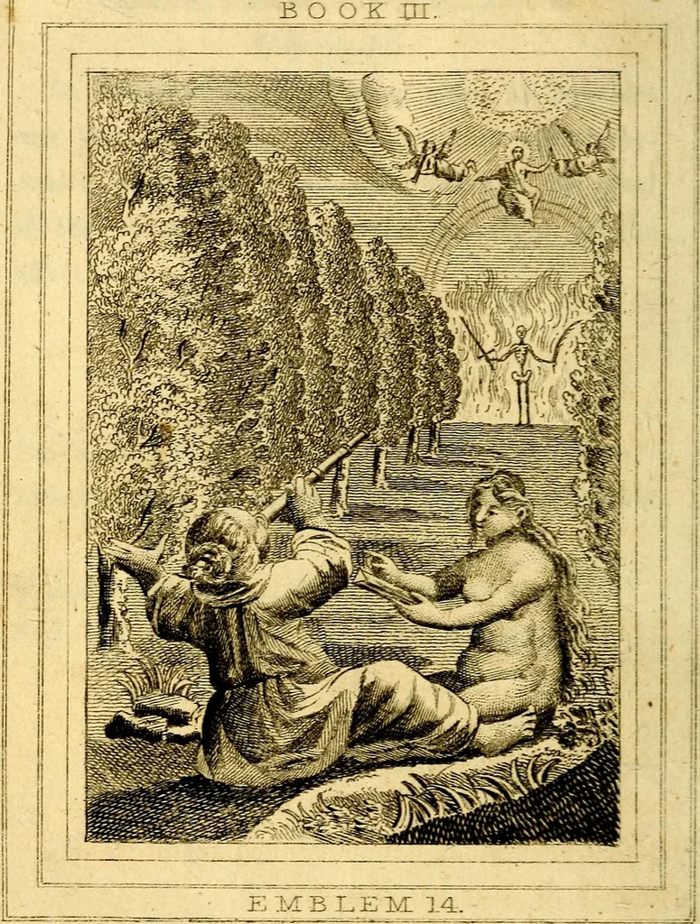 An illustration from Emblems, divine and moral, 1824, leaf 47