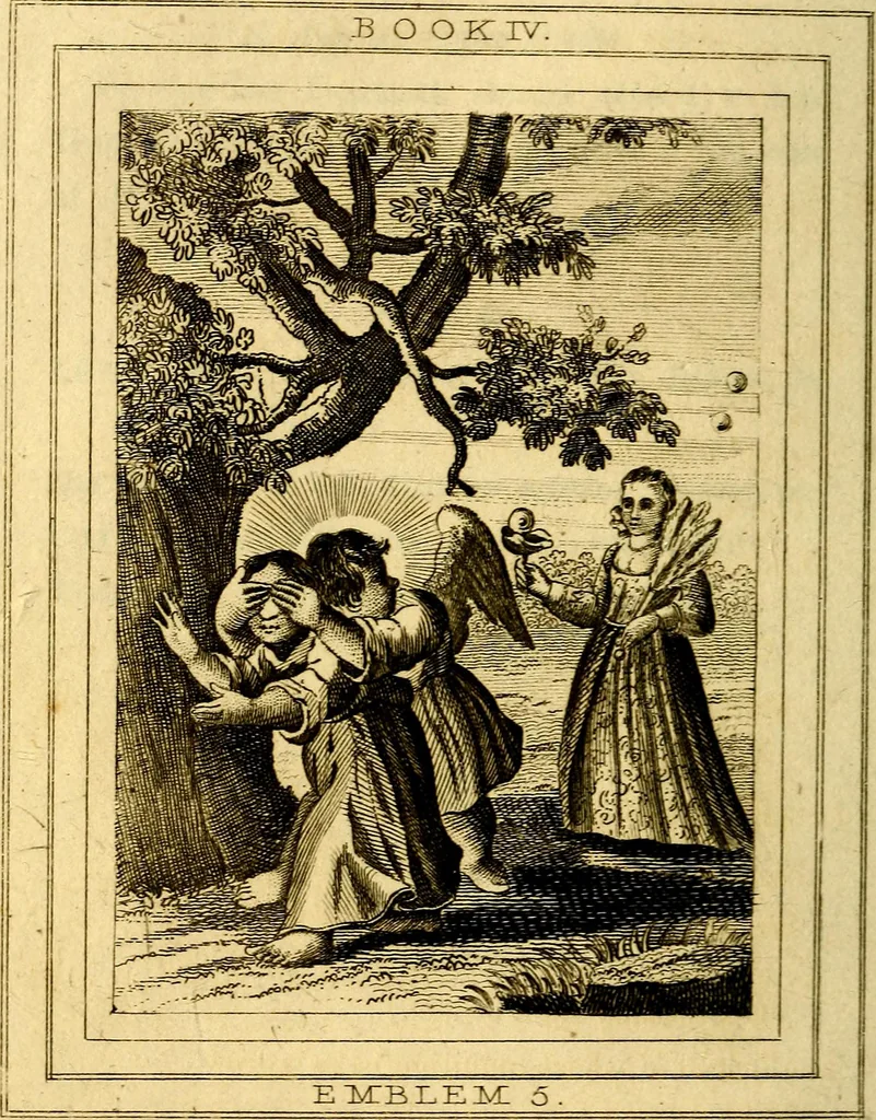 An illustration from Emblems, divine and moral, 1824, leaf 83