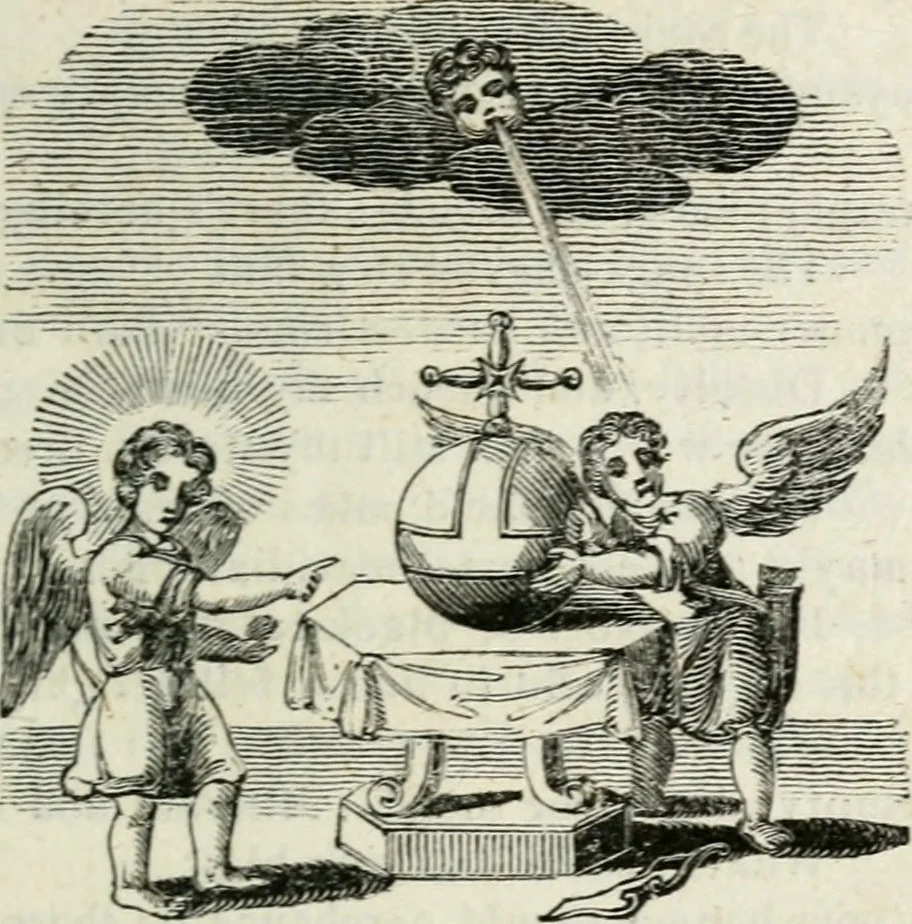 An illustration from Emblems, divine and moral, 1818, leaf 112