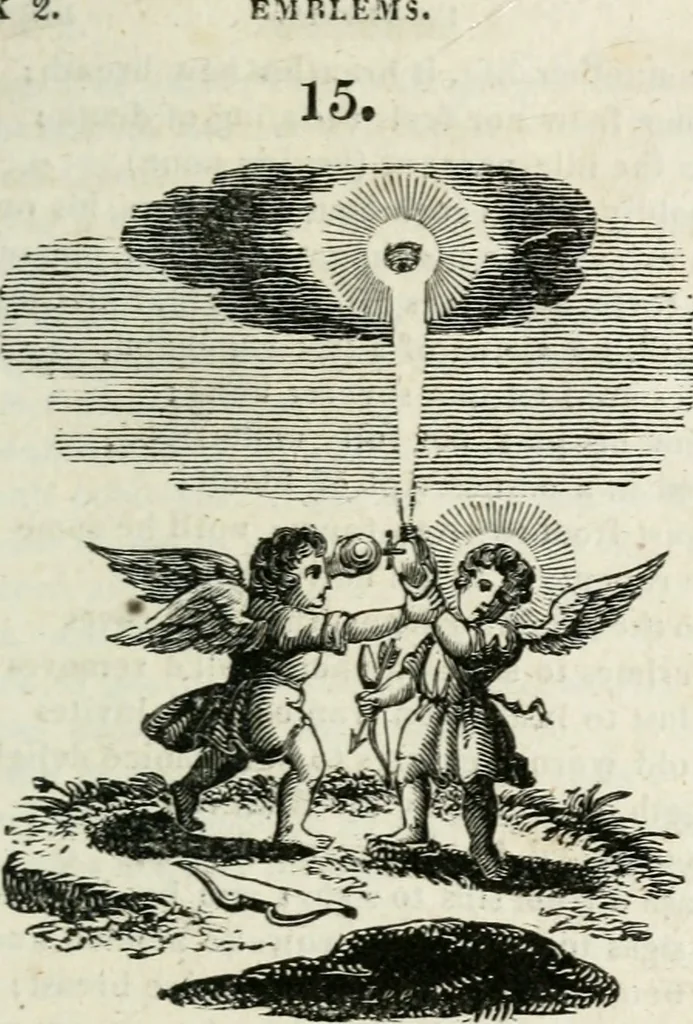 An illustration from Emblems, divine and moral, 1818, leaf 132
