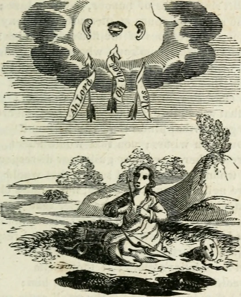 An illustration from Emblems, divine and moral, 1818, leaf 136