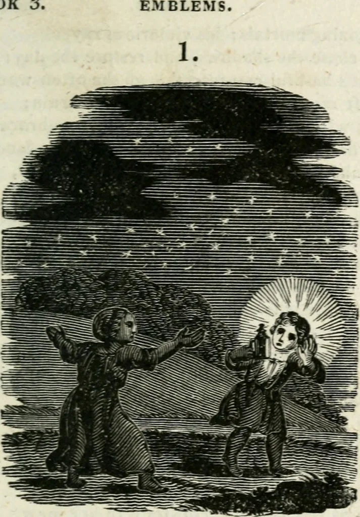An illustration from Emblems, divine and moral, 1818, leaf 140