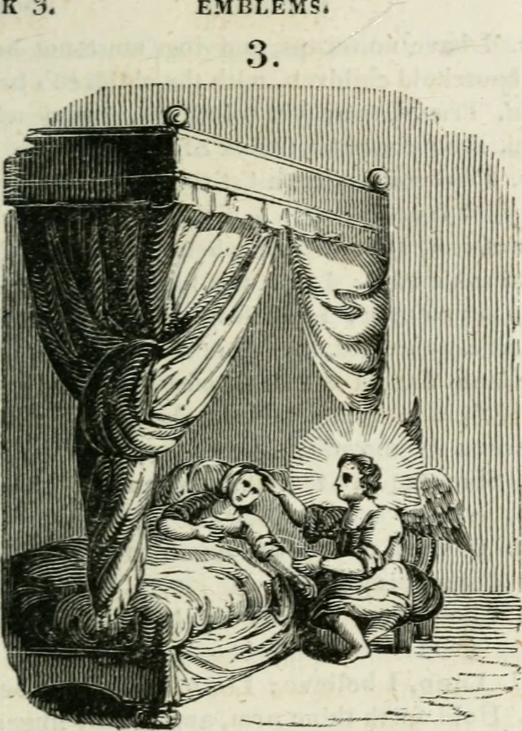 An illustration from Emblems, divine and moral, 1818, leaf 148