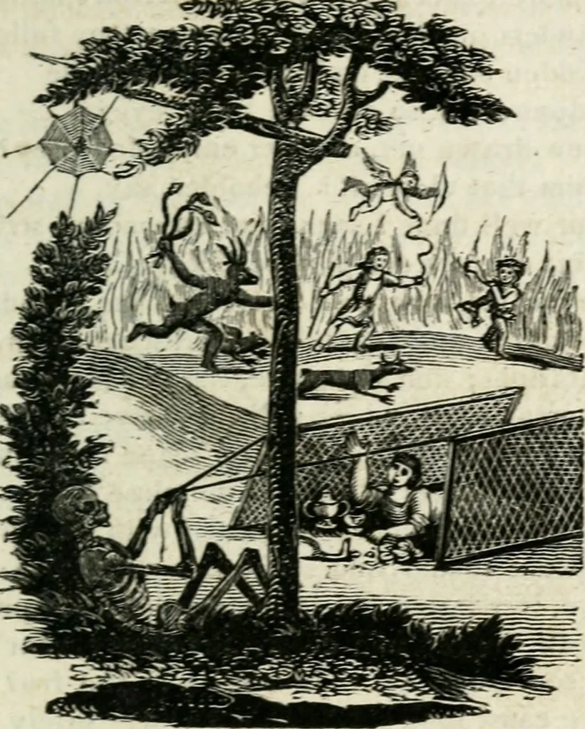 An illustration from Emblems, divine and moral, 1818, leaf 172