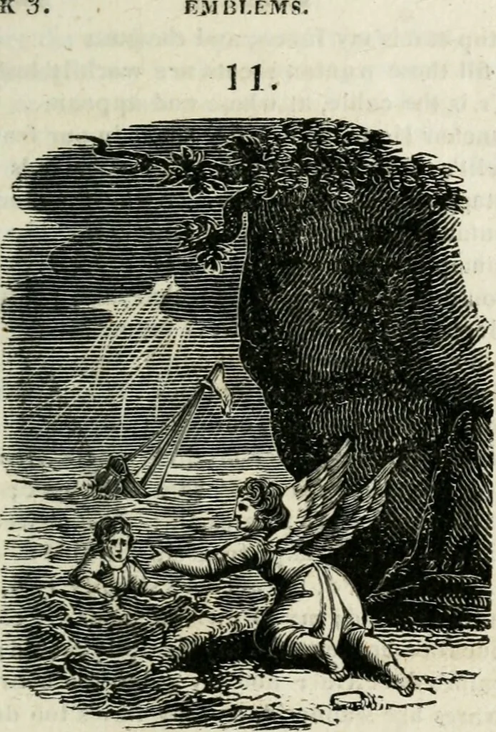 An illustration from Emblems, divine and moral, 1818, leaf 180