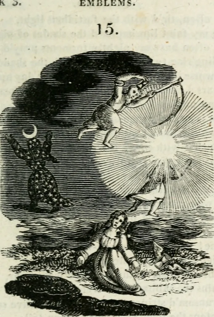 An illustration from Emblems, divine and moral, 1818, leaf 196