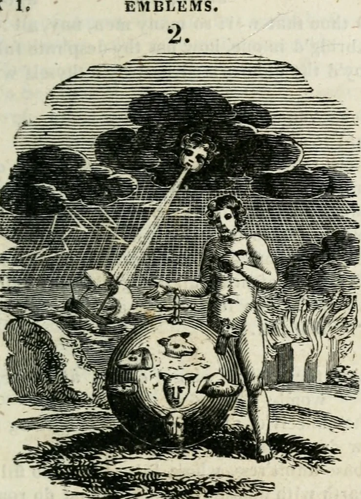 An illustration from Emblems, divine and moral, 1818, leaf 20