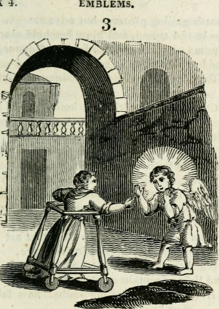 An illustration from Emblems, divine and moral, 1818, leaf 208
