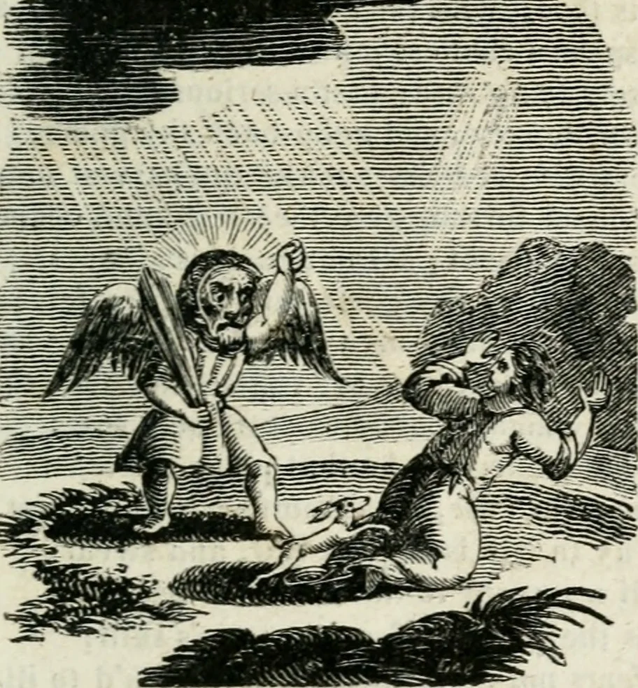 An illustration from Emblems, divine and moral, 1818, leaf 212