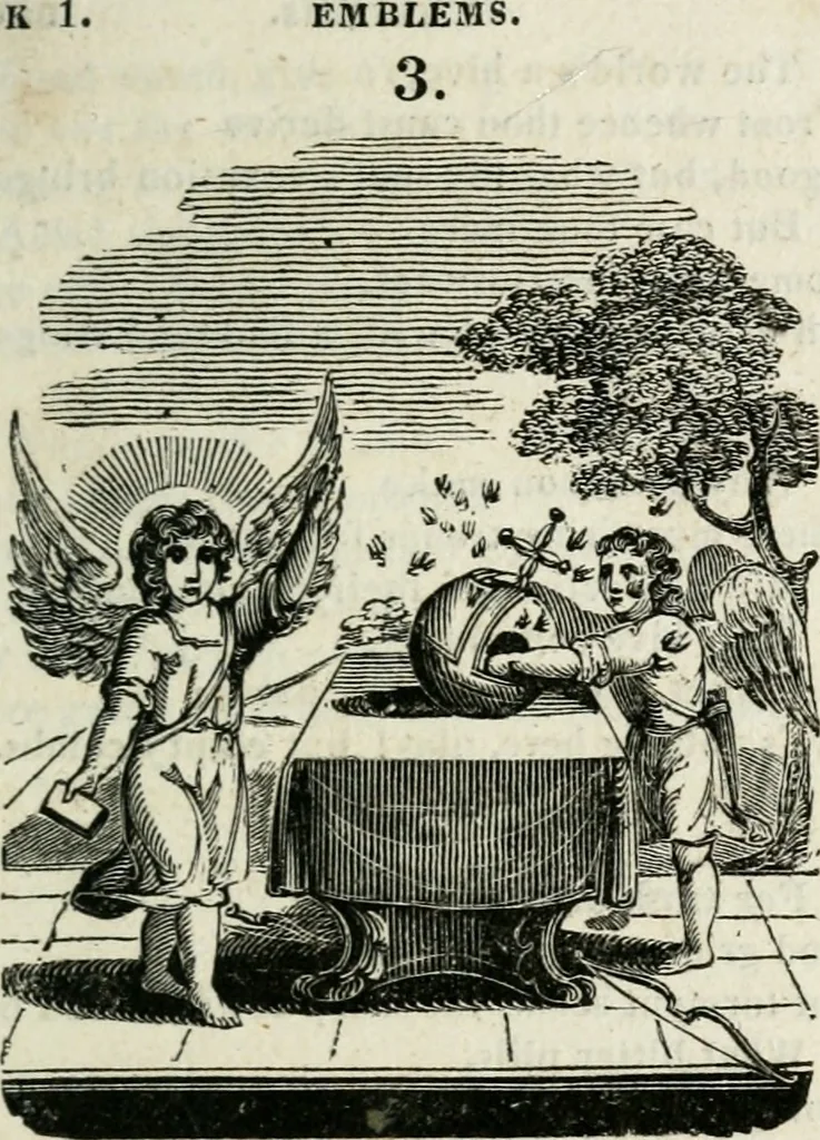 An illustration from Emblems, divine and moral, 1818, leaf 24