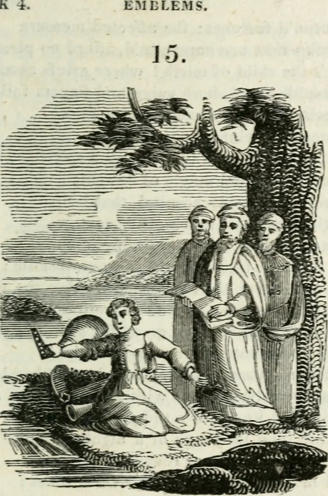 An illustration from Emblems, divine and moral, 1818, leaf 256