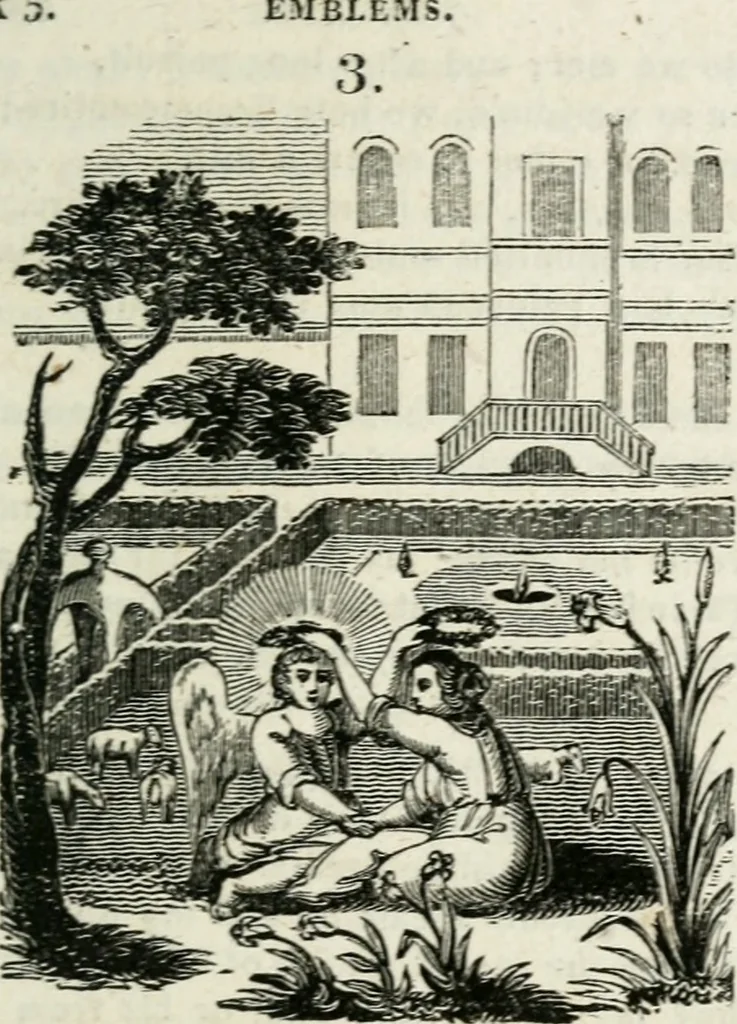 An illustration from Emblems, divine and moral, 1818, leaf 268
