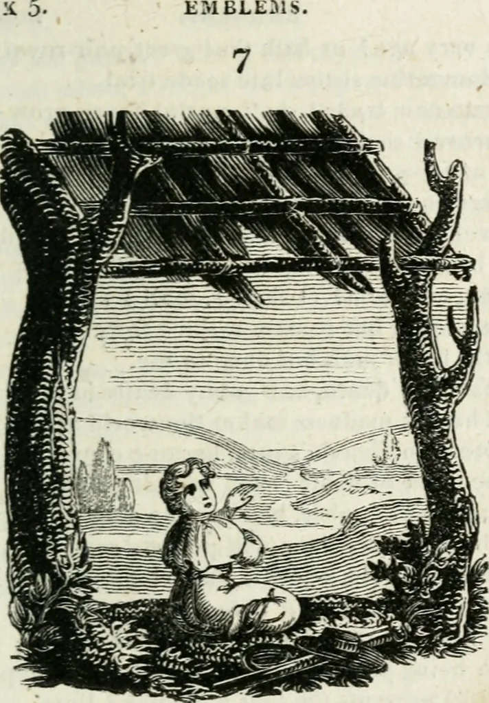 An illustration from Emblems, divine and moral, 1818, leaf 284