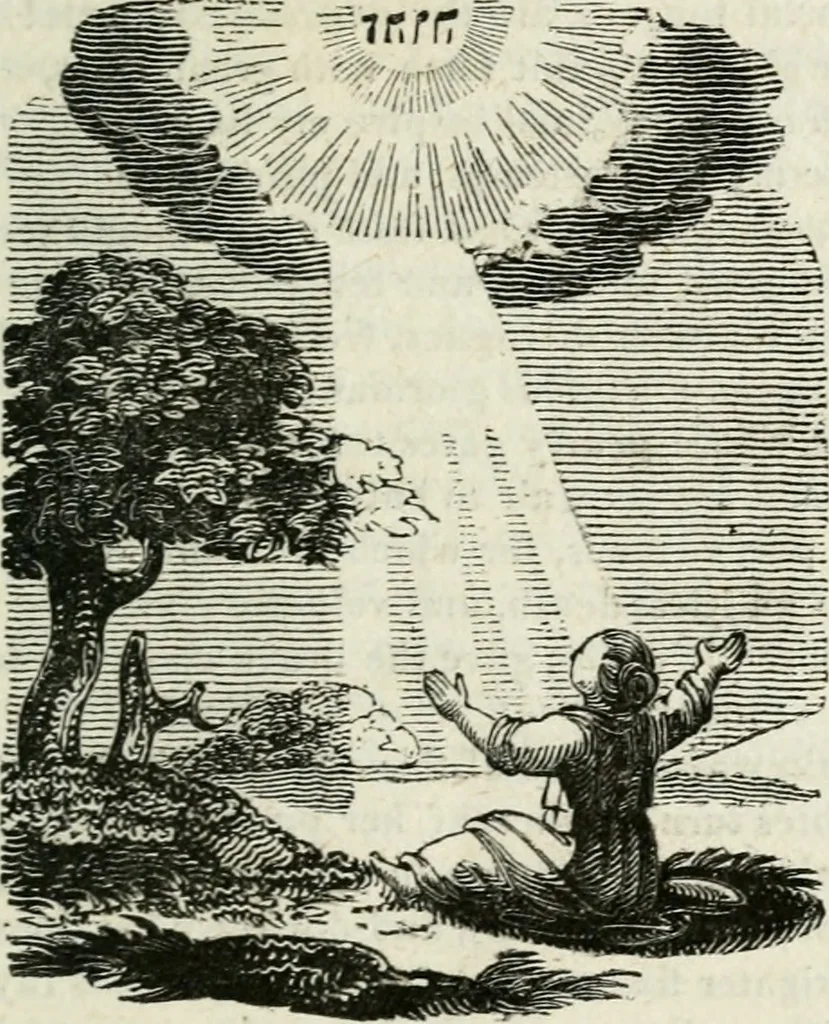 An illustration from Emblems, divine and moral, 1818, leaf 312