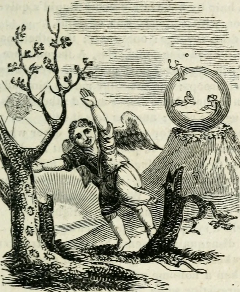 An illustration from Emblems, divine and moral, 1818, leaf 44
