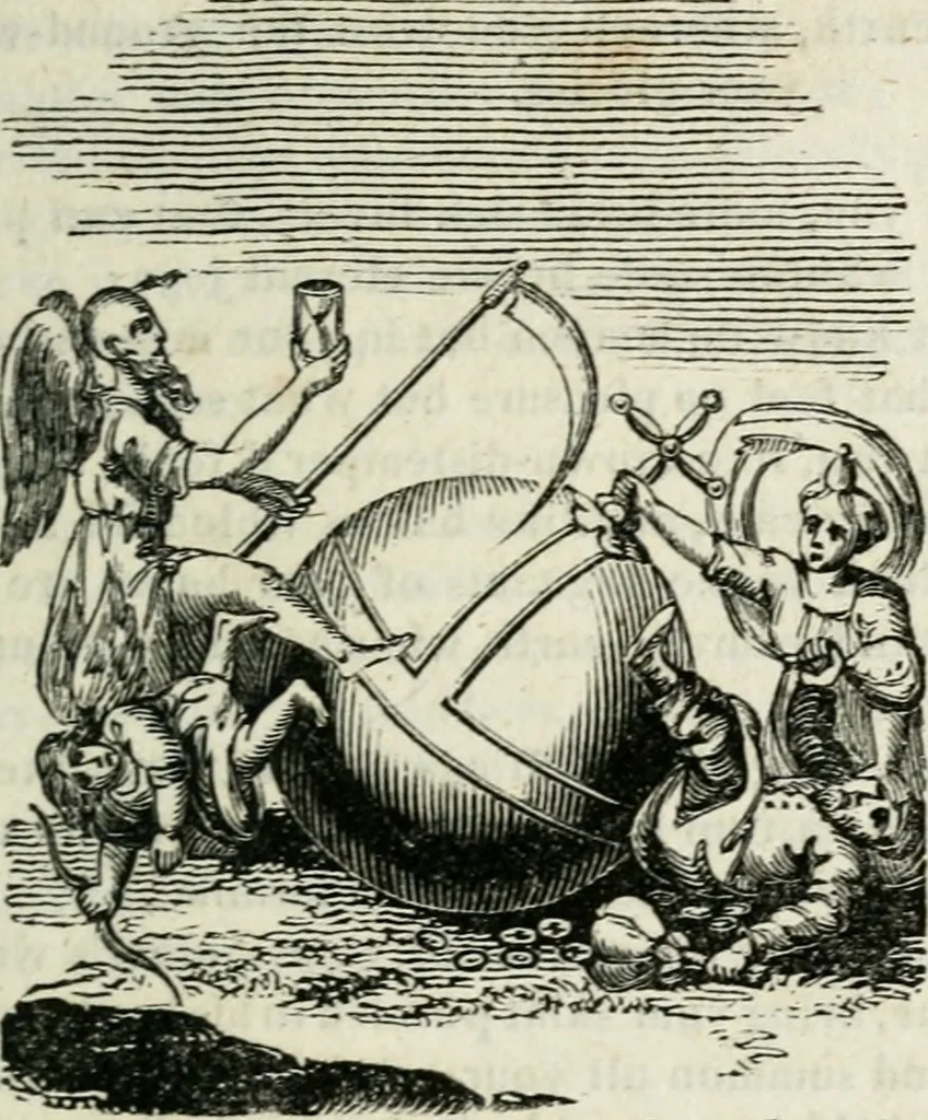 An illustration from Emblems, divine and moral, 1818, leaf 48