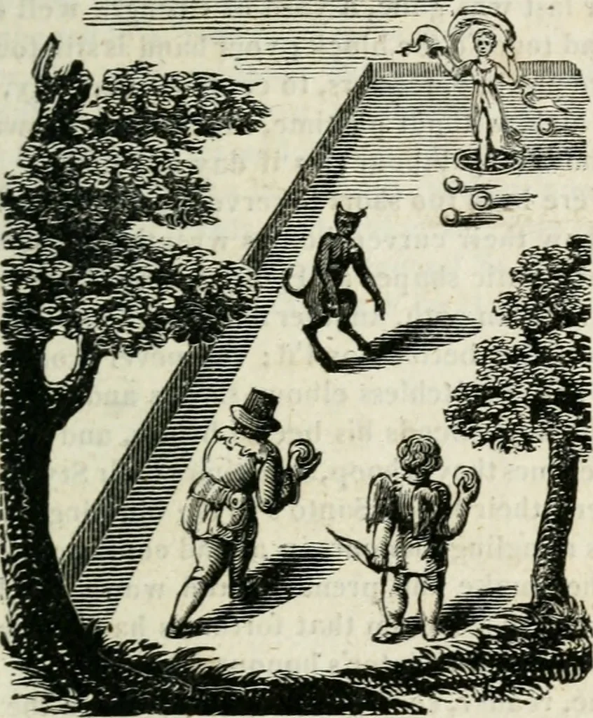 An illustration from Emblems, divine and moral, 1818, leaf 52