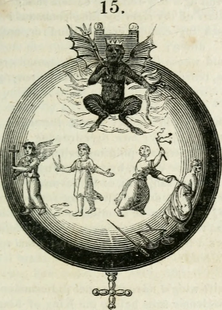 An illustration from Emblems, divine and moral, 1818, leaf 72
