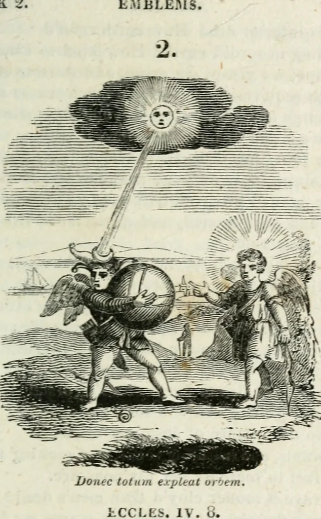 An illustration from Emblems, divine and moral, 1818, leaf 80