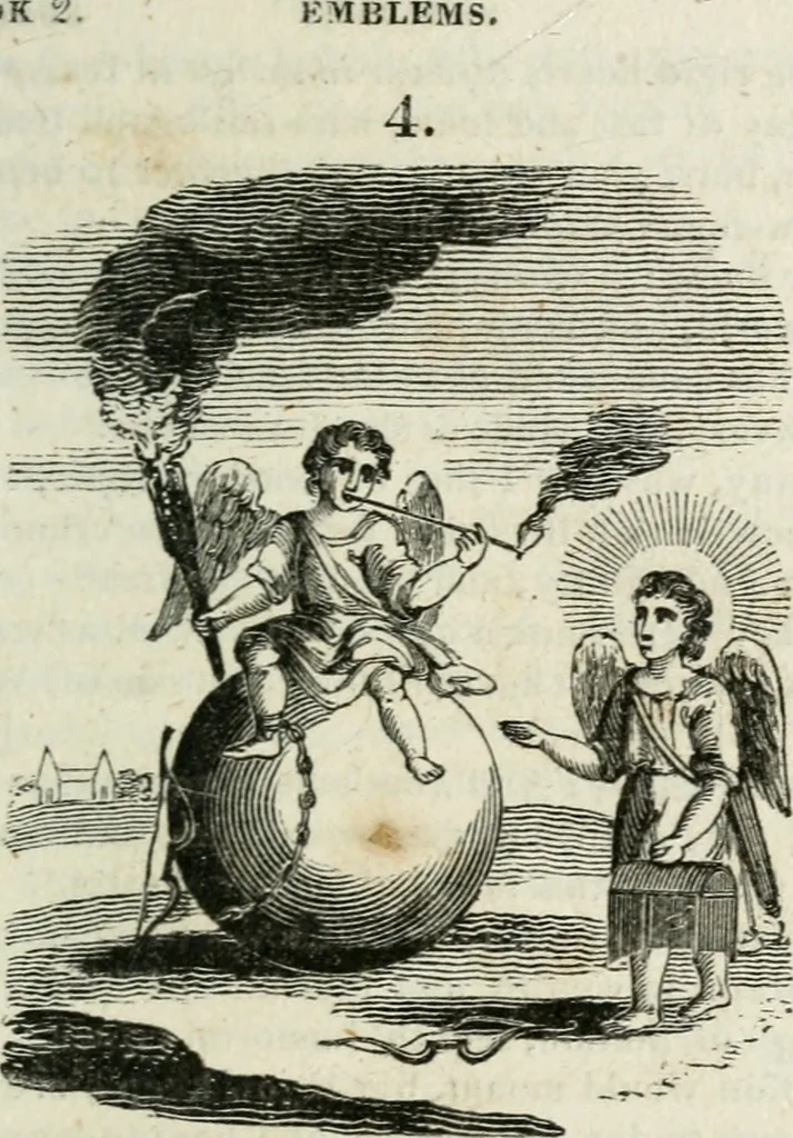 An illustration from Emblems, divine and moral, 1818, leaf 88