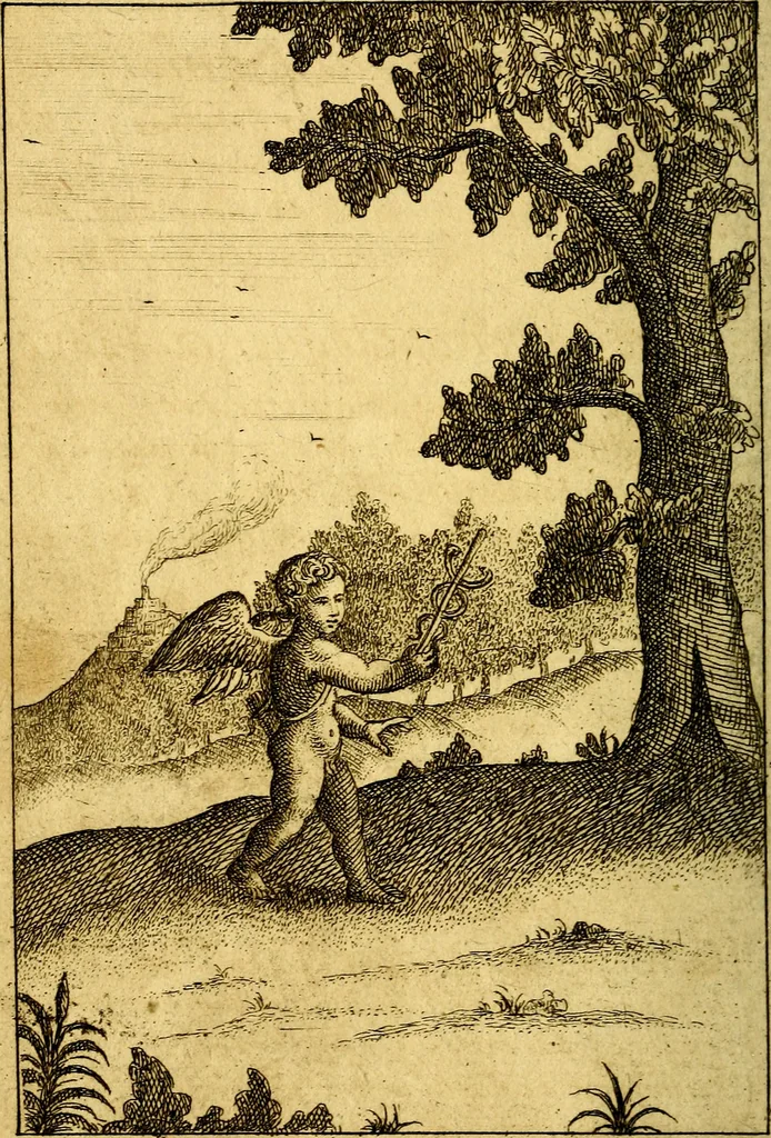 An illustration from Emblems of love, in four languages. Dedicated to the ladys by Ph. Ayres, esq, 1600, leaf 113