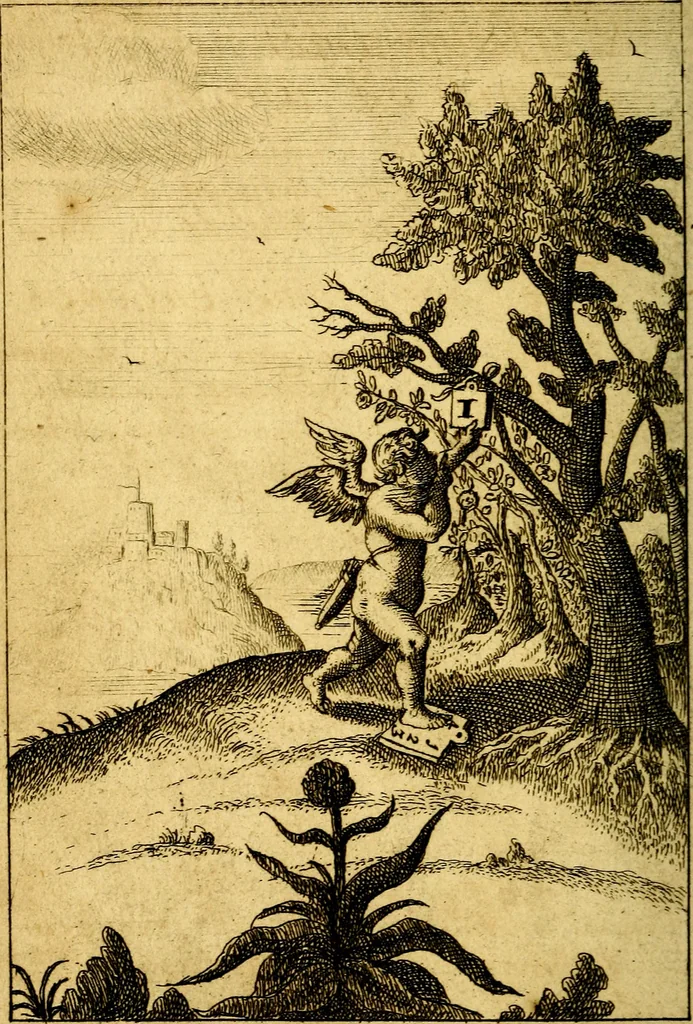 An illustration from Emblems of love, in four languages. Dedicated to the ladys by Ph. Ayres, esq, 1600, leaf 141