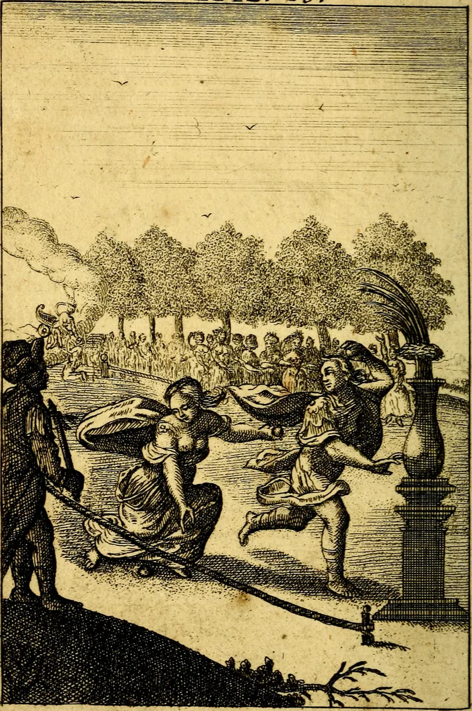 An illustration from Emblems of love, in four languages. Dedicated to the ladys by Ph. Ayres, esq, 1600, leaf 161